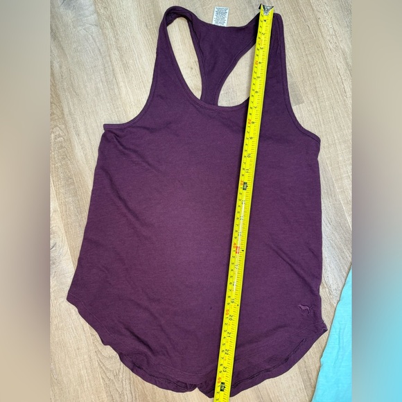 PINK Victoria's Secret Burgundy and Teal racer back tank tops - Picture 9 of 9